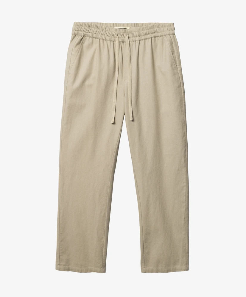 Woodbird Broek Linnen Eik