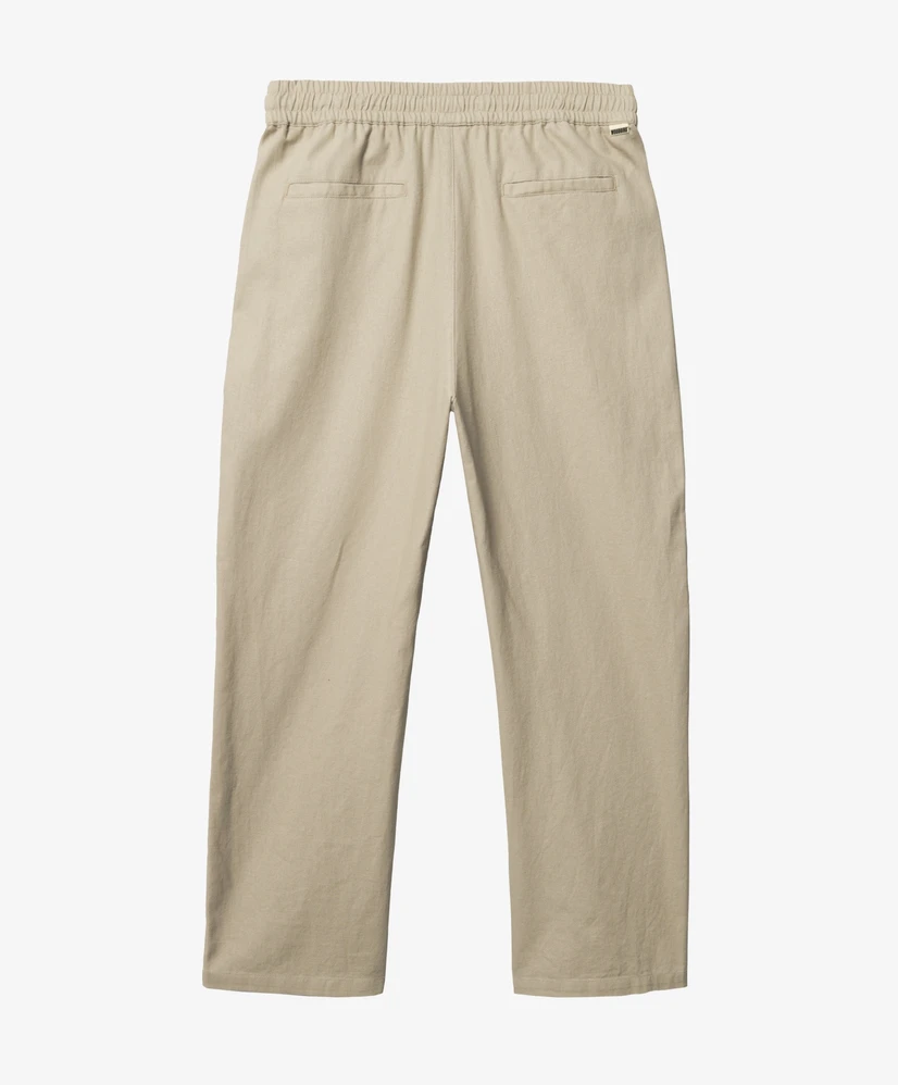 Woodbird Broek Linnen Eik