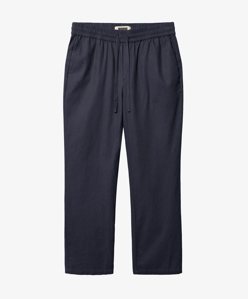 Woodbird Broek Linnen Eik