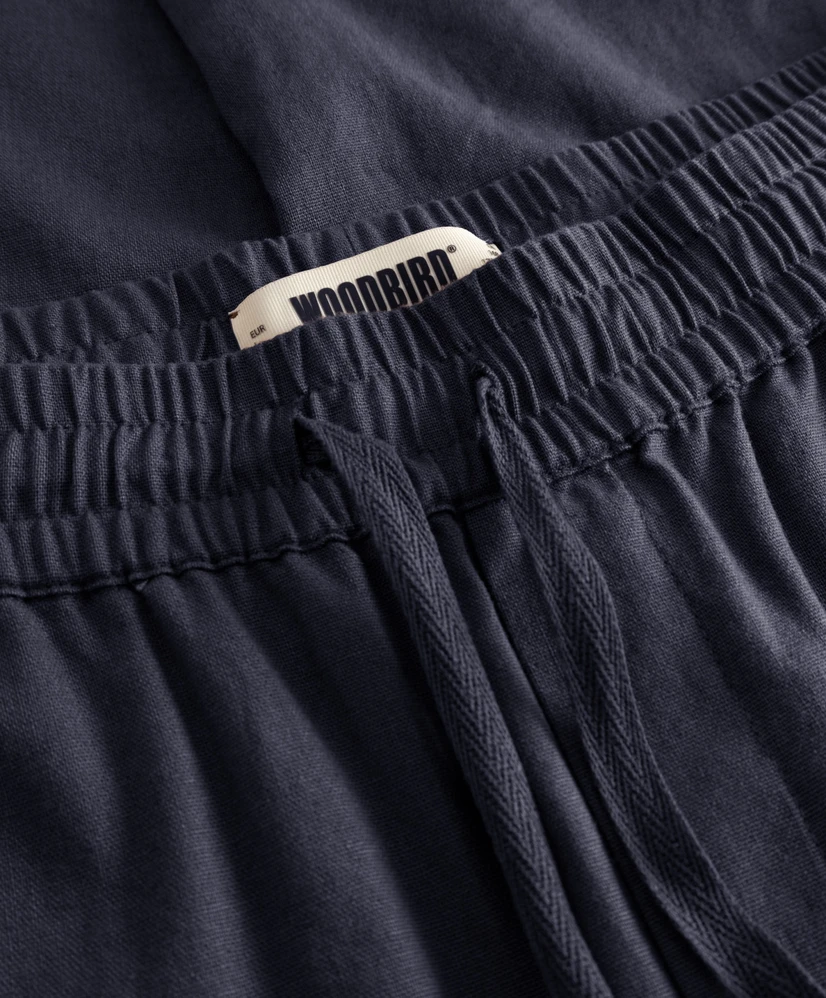 Woodbird Broek Linnen Eik