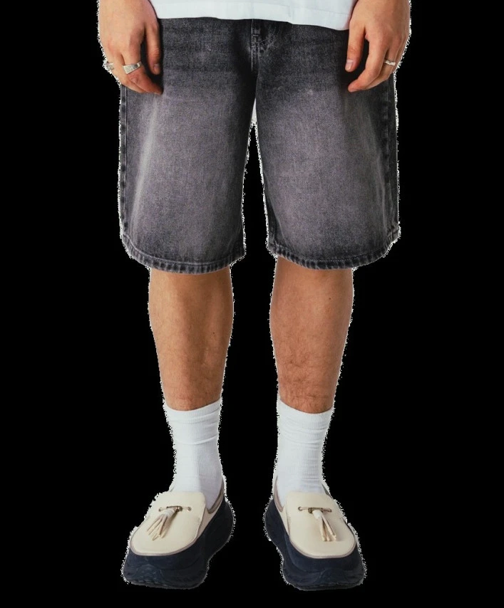 Woodbird Jeans Bermuda Rami Grey
