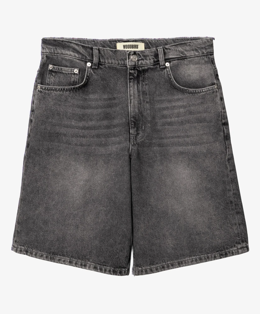 Woodbird Jeans Bermuda Rami Grey