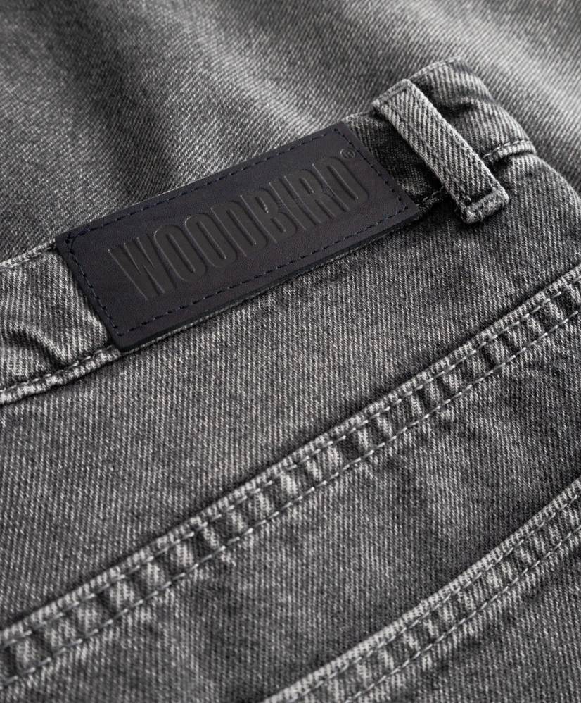 Woodbird Jeans Bermuda Rami Grey