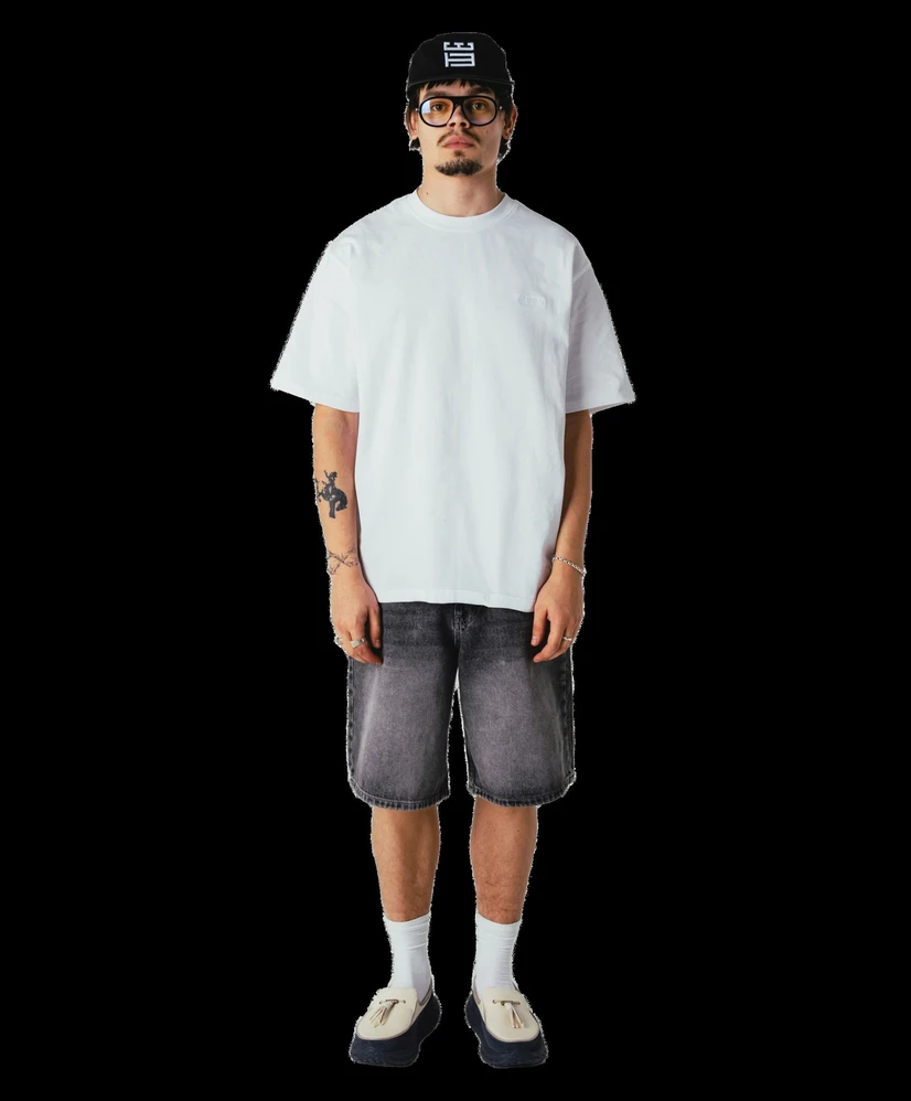 Woodbird Jeans Bermuda Rami Grey