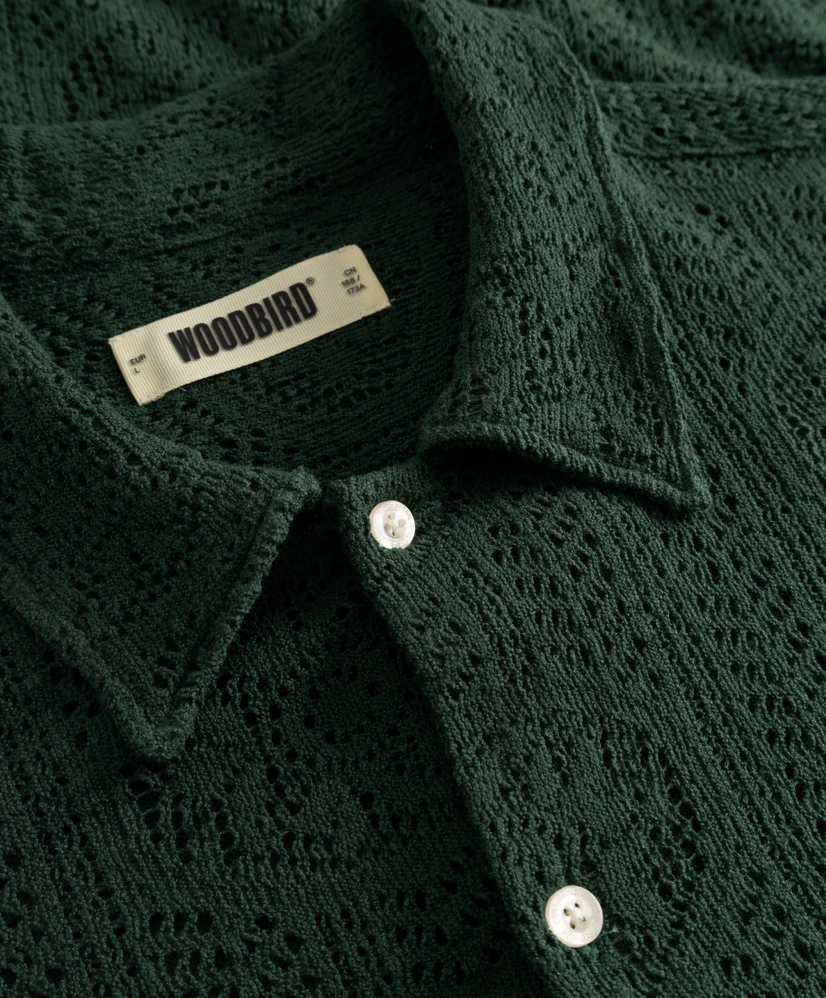 Woodbird Overhemd Wang Knit