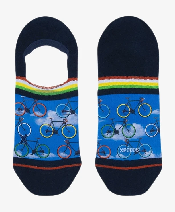 XPOOOS Footies Bike Trip Invisible