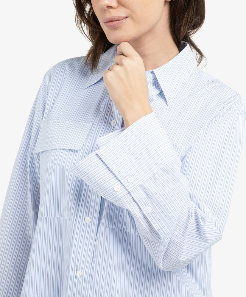 YAYA Blouse Boyfriend Fit Striped