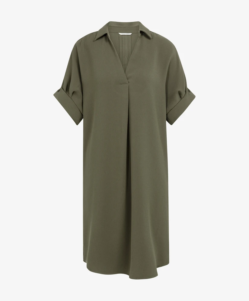 YAYA Jurk Pleated Sleeve