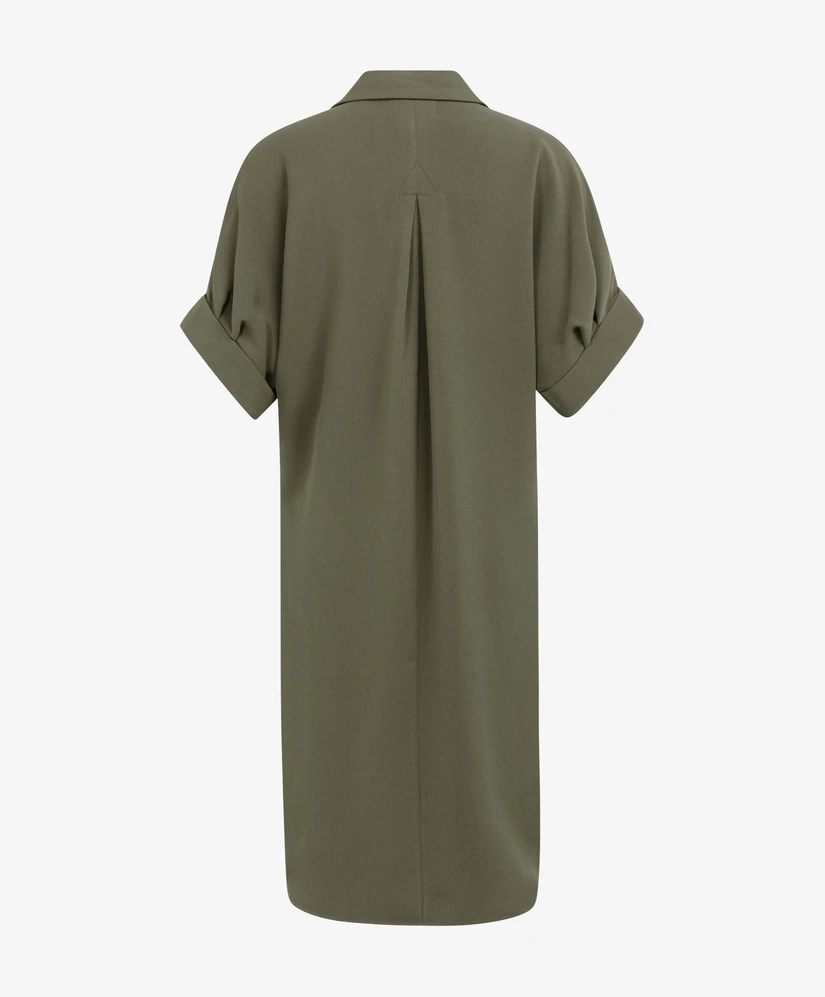 YAYA Jurk Pleated Sleeve