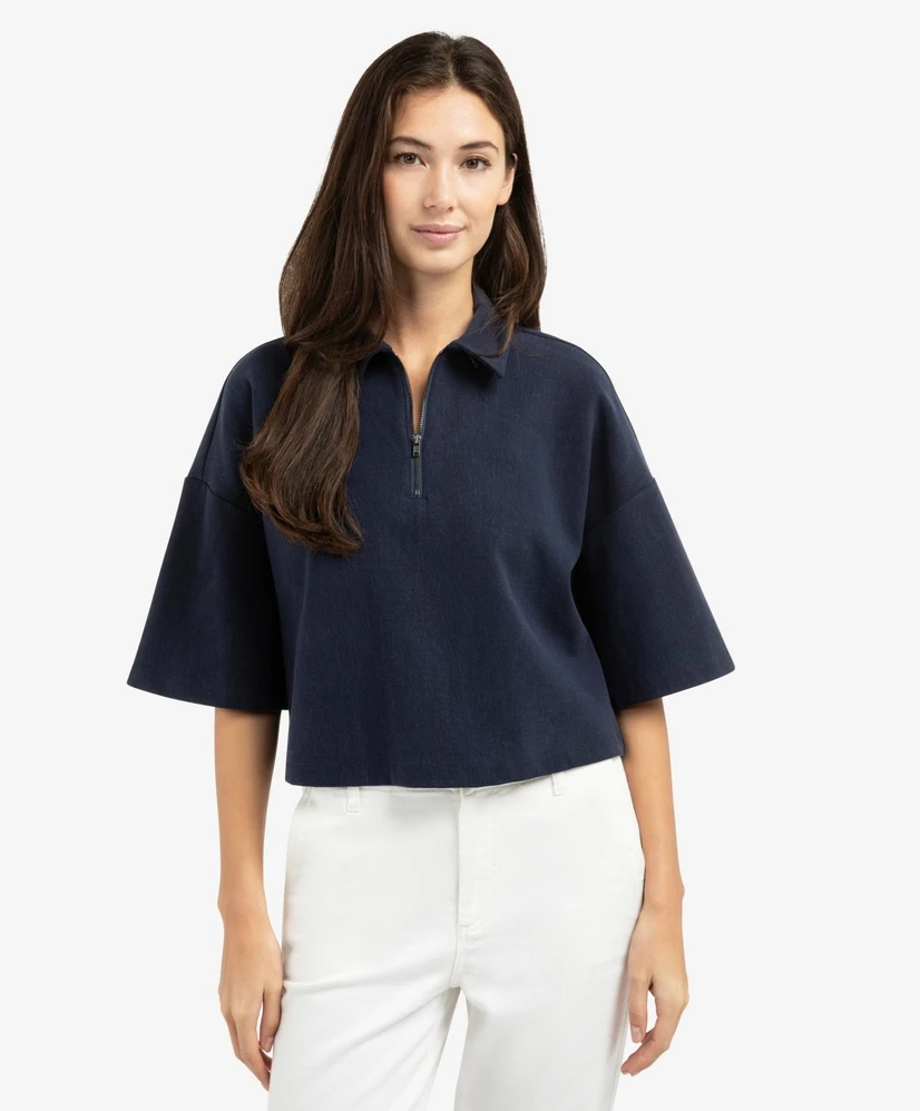 YAYA T-shirt Half-Zip