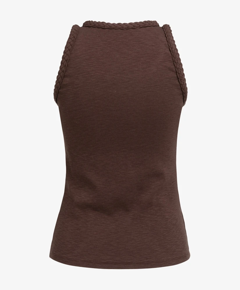 YAYA Top Singlet Gevlochten