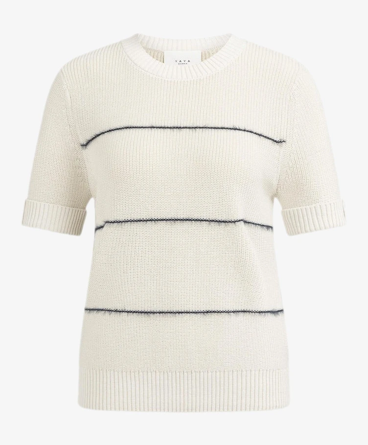 YAYA Trui Fluffy Stripes