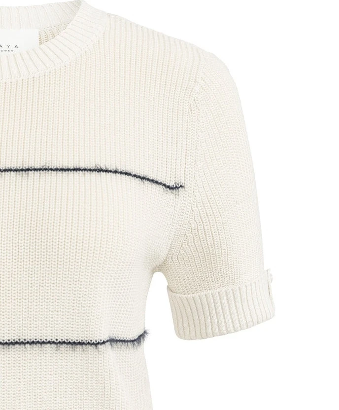 YAYA Trui Fluffy Stripes